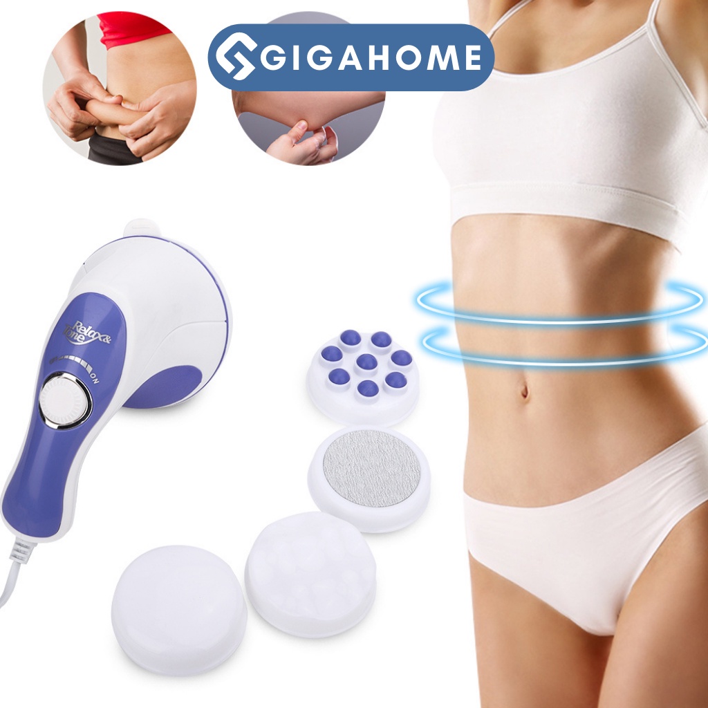 Máy Massage  Cầm Tay 4 Đầu GIGAHOME Đánh Tan Mỡ Bụng, Lưu Thông Máu 1043