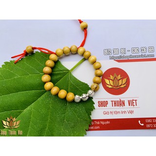 Vòng dâu tằm Mix 3 bi bạc cho bé trai, bé gái và người lớn - DMB3 - 100% dâu tằm tự nhiên