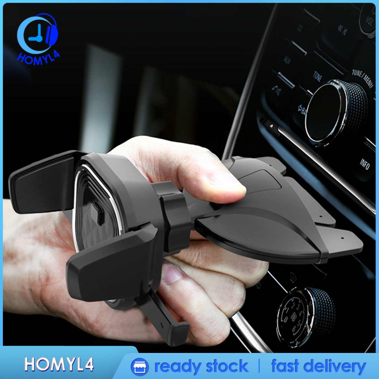 [CAMILA]Mount Universal Phone Clip 360 Degree Car Holder Stand for Smartphone