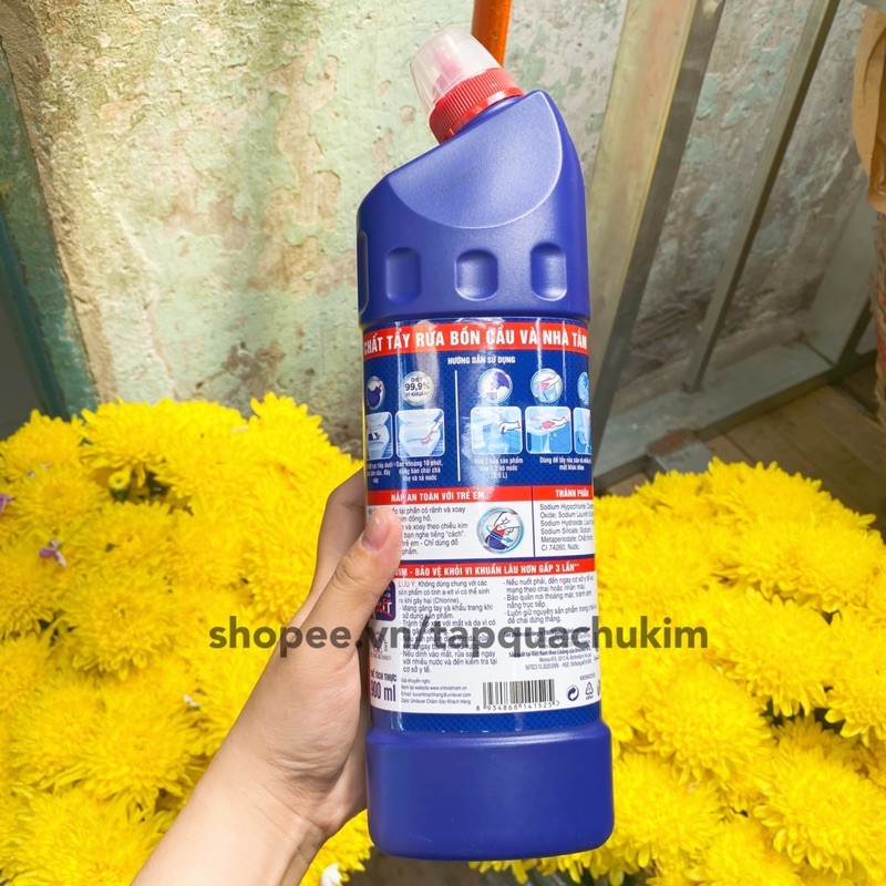 Nước tẩy rửa bồn cầu VIM 900ML - xanh dương