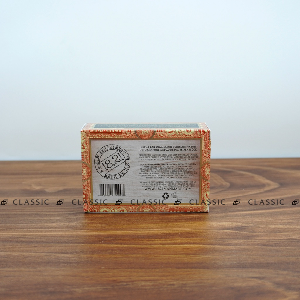 Xà Phòng 18.21 Man Made Detox Bar Soap 198g