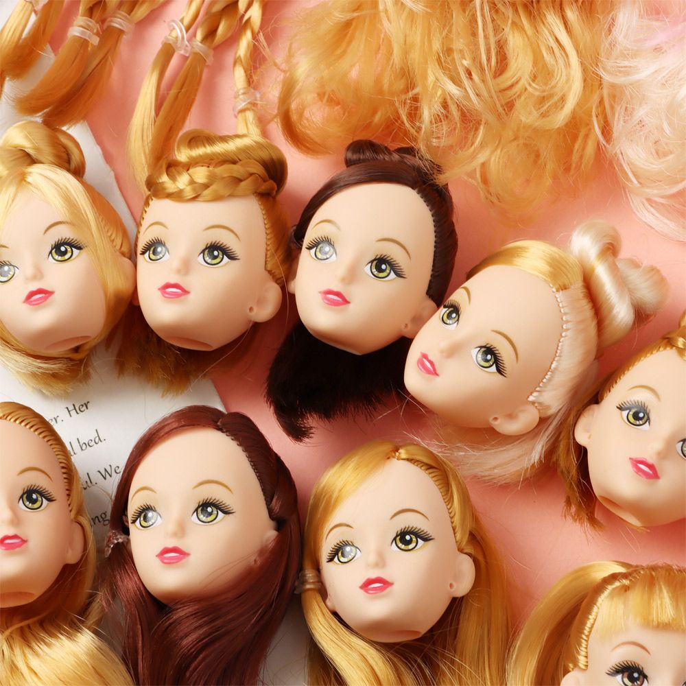 Mô hình đầu búp bê BJD DIY 3D nhiều màu sắc tỉ lệ 1/6 30