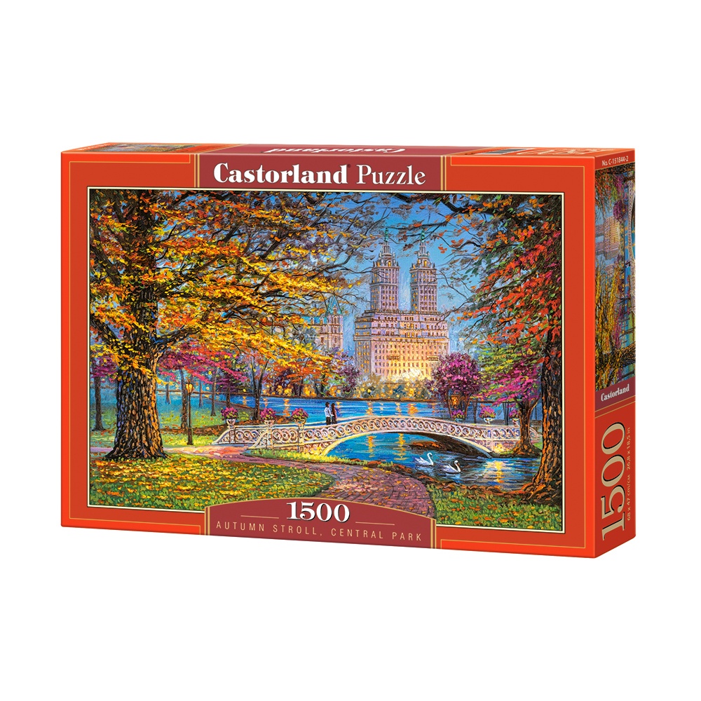 Xếp hình puzzle Autumn Stroll, Central Park 1500 mảnh CASTORLAND C-151844