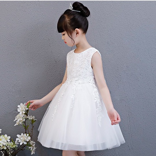 Váy công chúa ren 3D cao cấp bé gái 7-30kg (HÀNG QCCC) [DCC01]