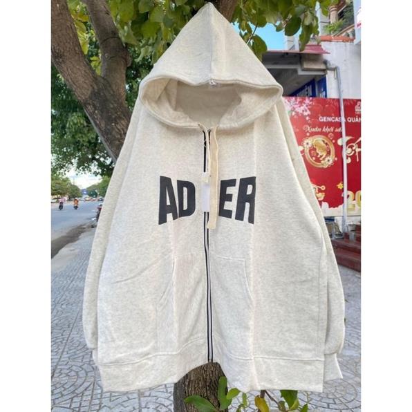 [Xả kho] Áo Khoác Nỉ AD.ER, Áo Hoodie Zip Unisex Form Rộng Nam Nữ(Hàng Sẵn)