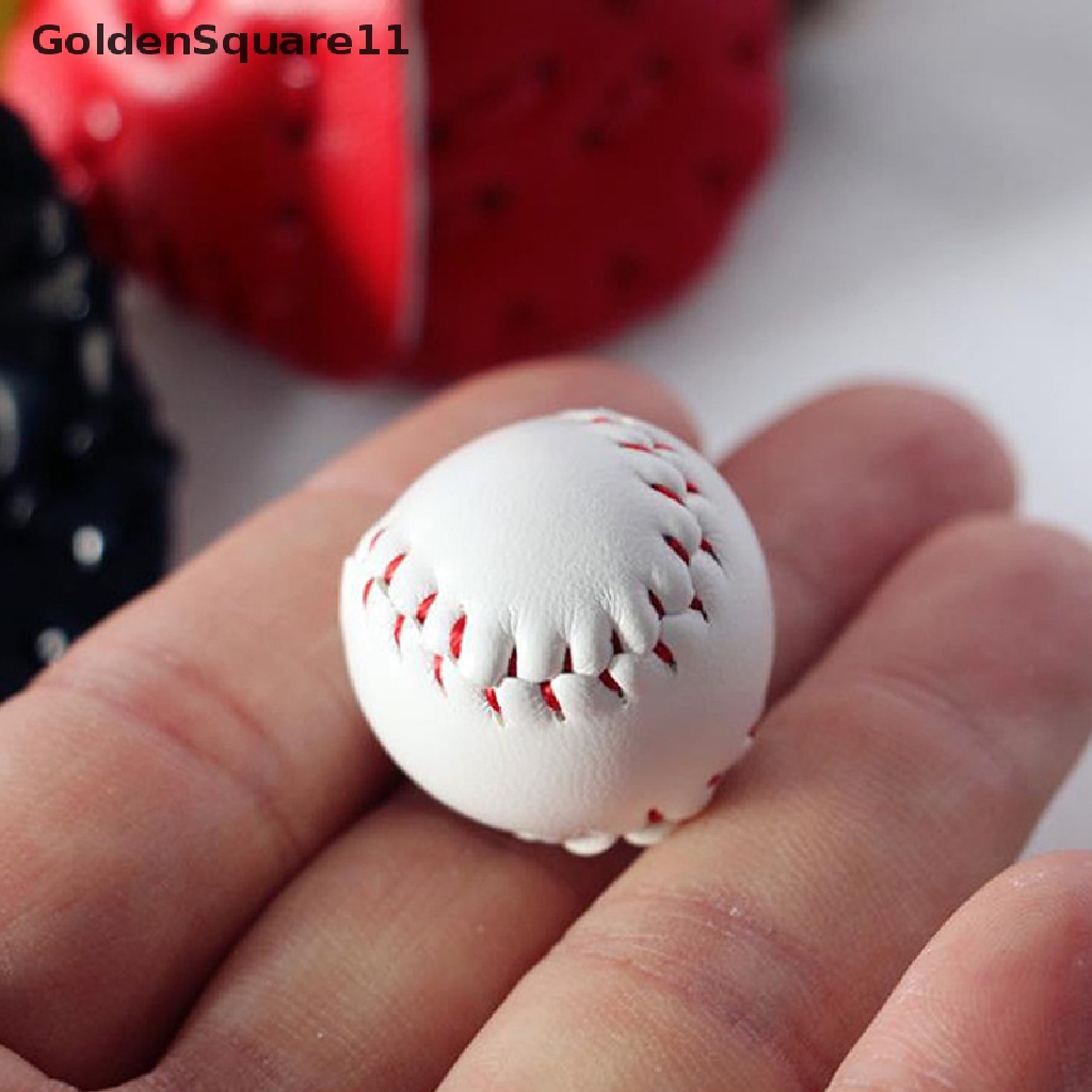 Set 3 Găng Tay Chơi Bóng Chày Mini Cho Nhà Búp Bê 1 / 12 Goldsquare11