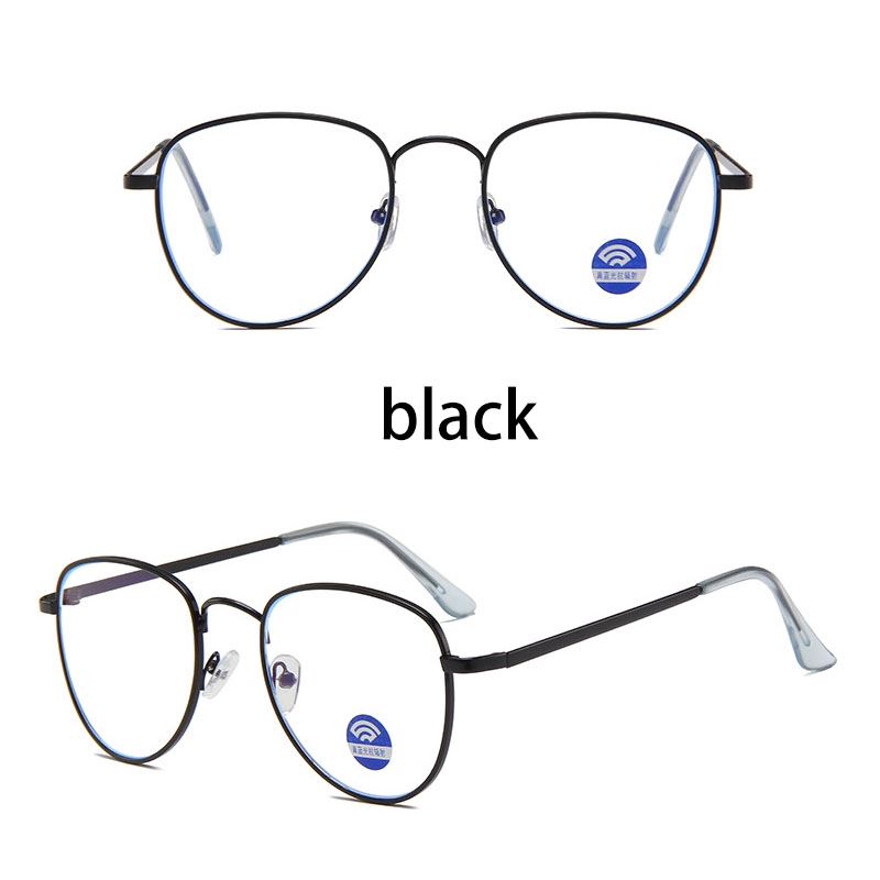 Eyeglasses Anti Radiation Bluelight Light Metal Fram Fashion Glasses Women Men