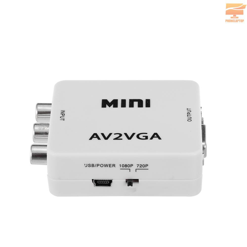 Bộ chuyển đổi Ptp Av sang Vga 1080p Hd Mini Vga chất lượng cao