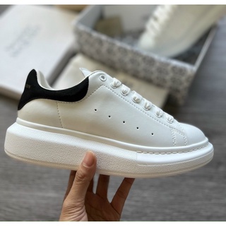 GIÀY MC.Q QUEEN WHITE BLACK DA THẬT [ FULL BOX + FREE SHIP ]