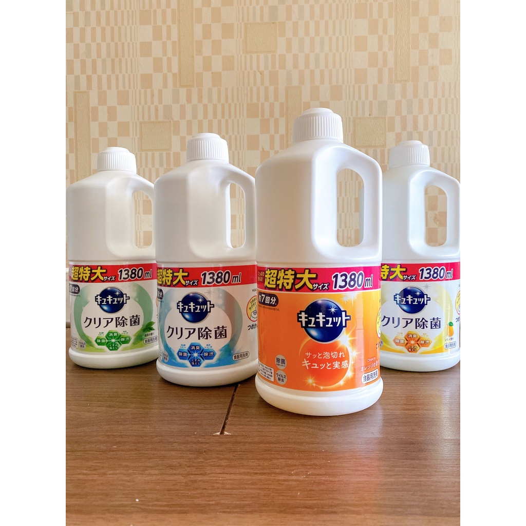 Nước rửa chén Kao đậm đặc 1380ml/ 2L nội địa Nhật Bản