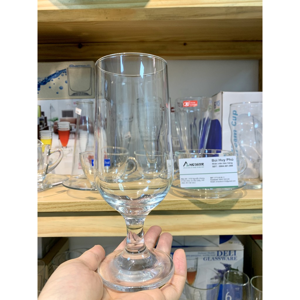 SALE GIÁ SỈ TẠI XƯỞNG Bộ 6 cốc ly thủy tinh hoa tuy lip libbey sinh tố cocktail bia Thổ Nhĩ Kỳ 44882 - 355ml