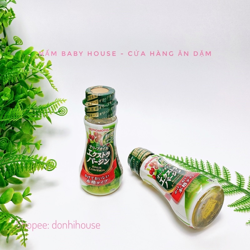 Dầu olive Ajinomoto Nhật Bản cho bé ăn dặm từ 6 tháng - dầu ăn nêm cháo cho bé  70g