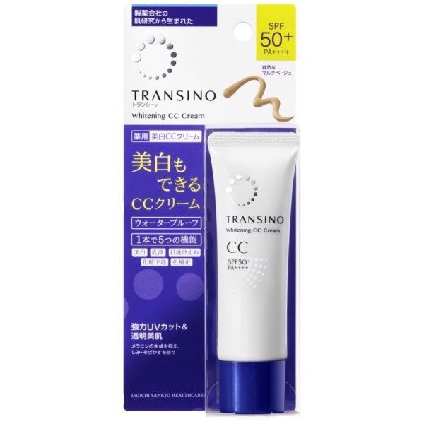 [MẪU MỚI] Kem Trang Điểm Chống Nắng Transino Whitening CC Cream 30gr