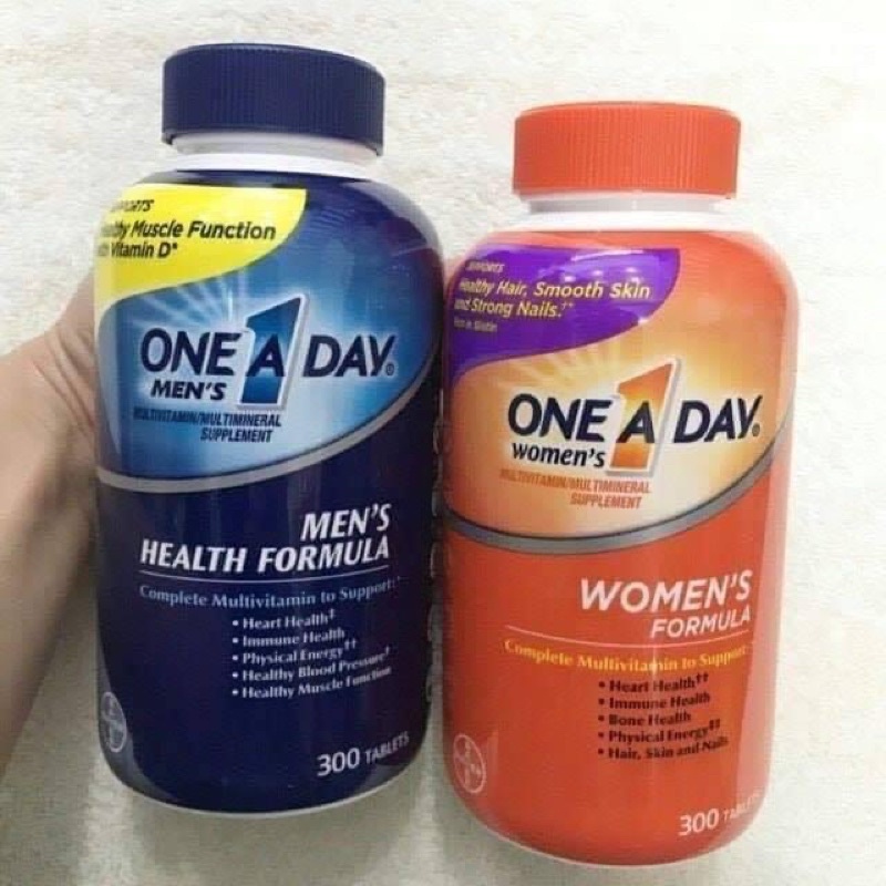 Vitamin Tổng Hợp One A Day 300 v Dành Cho Nam- Nữ Giới Dưới 50 Tuổi - Chính Hãng Mỹ