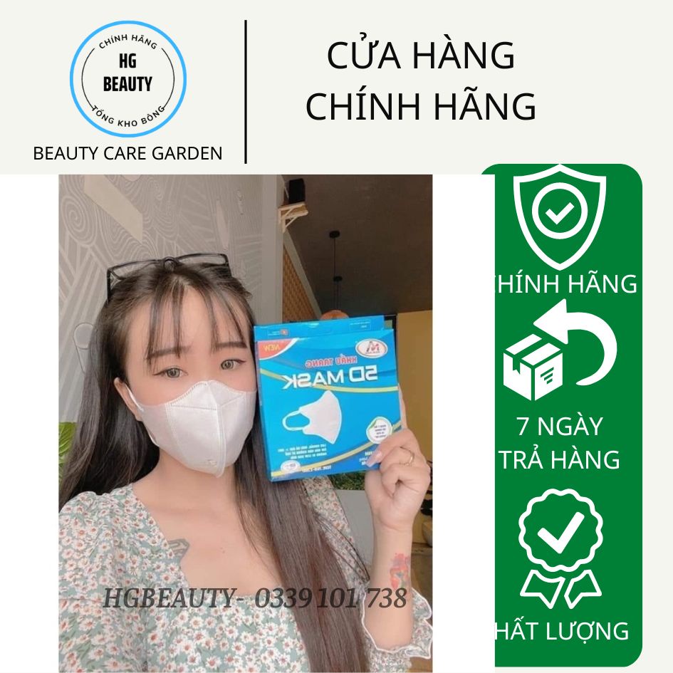 [10 cái] Hộp khẩu trang 5D Mask Nam Anh Famapro quai thun siêu êm
