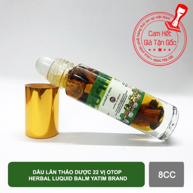 01 chai dầu lăn thảo dược 22 vị Otop Herbal Luquid Balm Yatim Brand