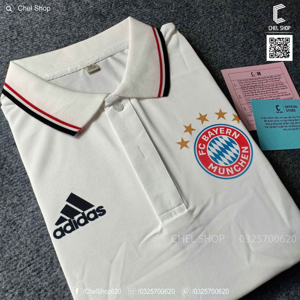 Áo polo 2V cao cấp Bayern Munich [ẢNH THẬT]
