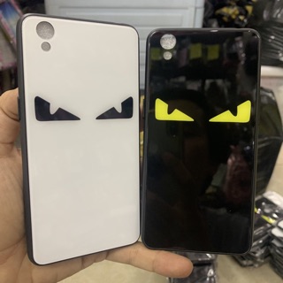 Ốp Oppo Neo9/A37 viềng dẻo lưng bóng kính in logo