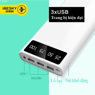 Pin sạc dự phòng ibesky bx2 20.000mah chính hãng