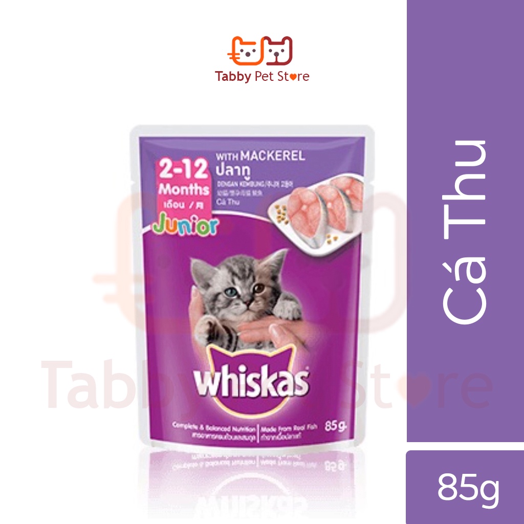 Pate mèo Whiskat mèo con trưởng thành đủ các vị Tabby Pet Store