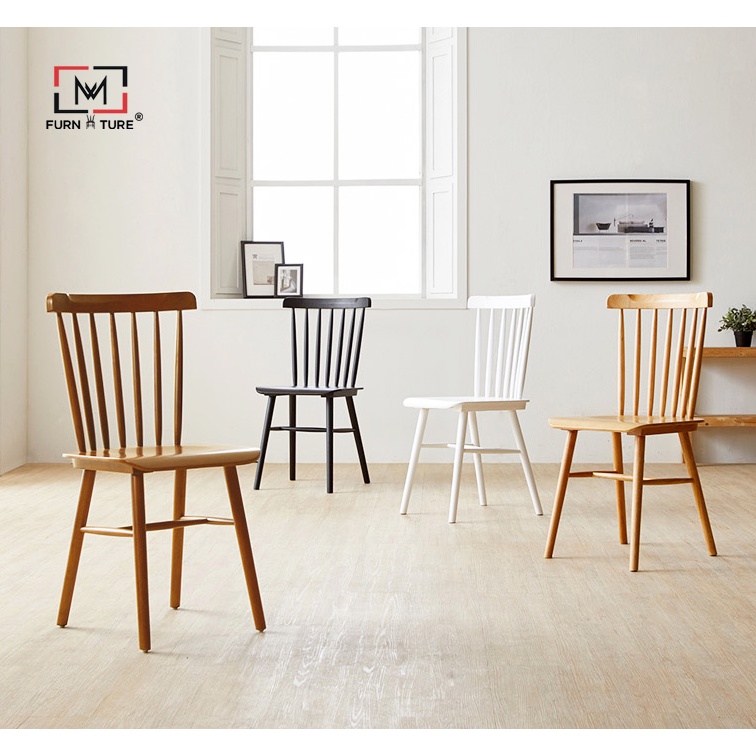 Ghế gỗ cao cấp hàng chuẩn xuất khẩu Hàn Quốc nhiều phối màu - thương hiệu MW FURNITURE - Nội thất căn hộ