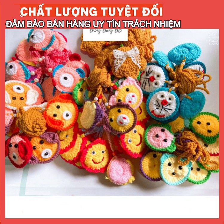 Túi len đựng tỏi handmade cho bé trai, bé gái hình thú ngộ nghĩnh loại đẹp siêu dày, không phai màu Bống Bang BB