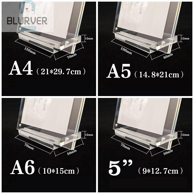 Khung Ảnh Acrylic Trong Suốt Kèm Đế Đỡ Không Độc Hại