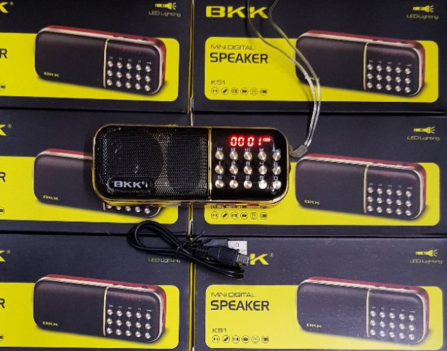 MÁY NGHE NHẠC THẺ NHỚ USB RADIO BKK-K51
