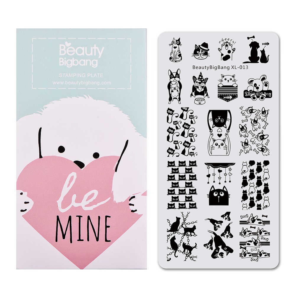 Tấm tem trang trí móng hình động vật dễ thương