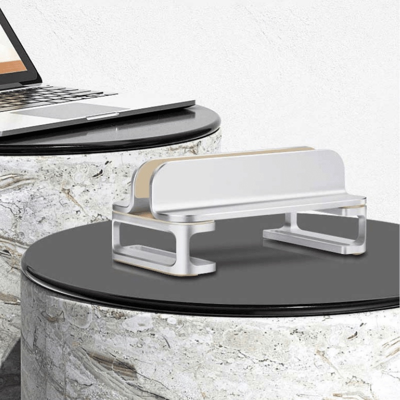 Giá đỡ macbook, kệ đỡ laptop, ipad kiểu giá kẹp, bằng nhôm, dạng đứng chân đế cao, hỗ trợ đế tản nhiệt - Techroom.vn