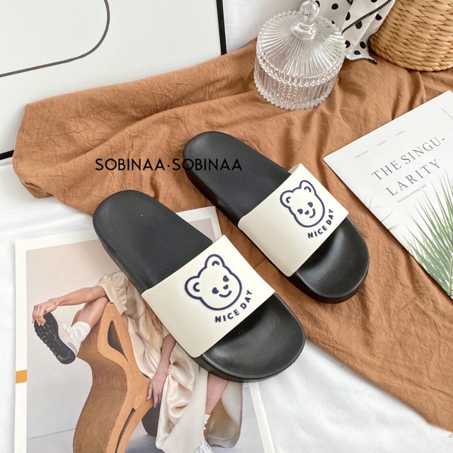 Dép nhựa gấu siêu xinh