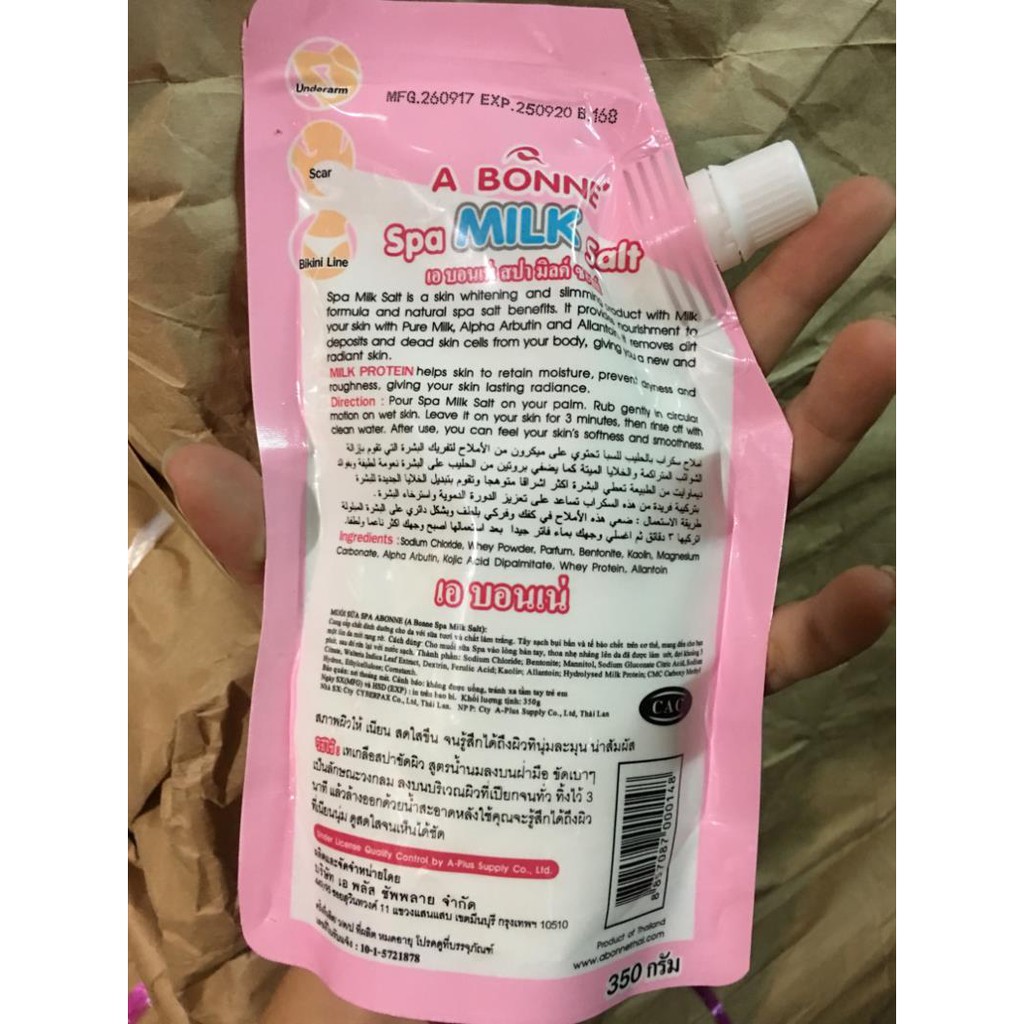 Muối Tắm Tẩy Tế Bào Chết Sữa Bò A Bonne Spa Milk Salt