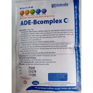 Ade bcomplex - kích thích tăng trọng nhanh 100gam