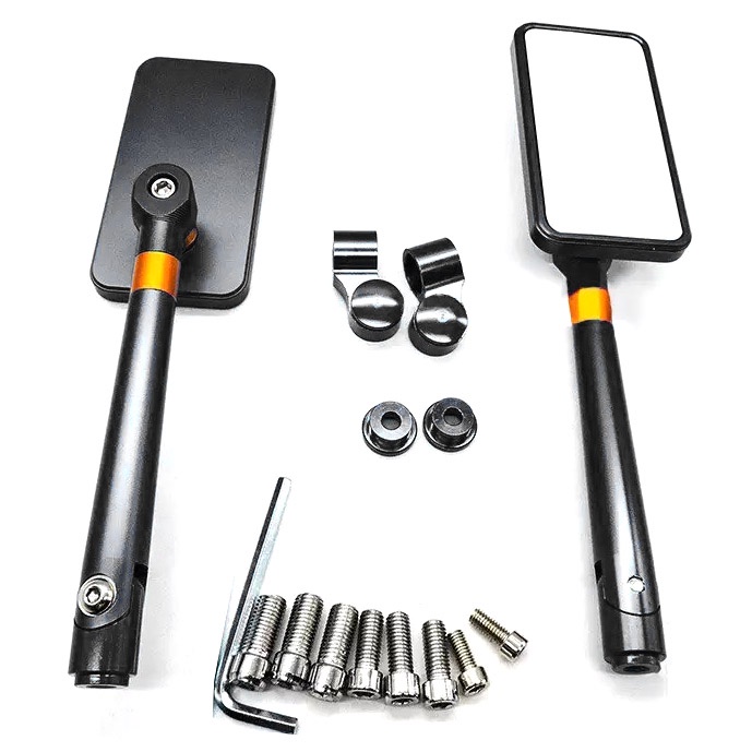 Kính Chiếu Hậu Vuông CNC Cao Cấp Loại 1 Rizo.ma Gắn Xe Máy