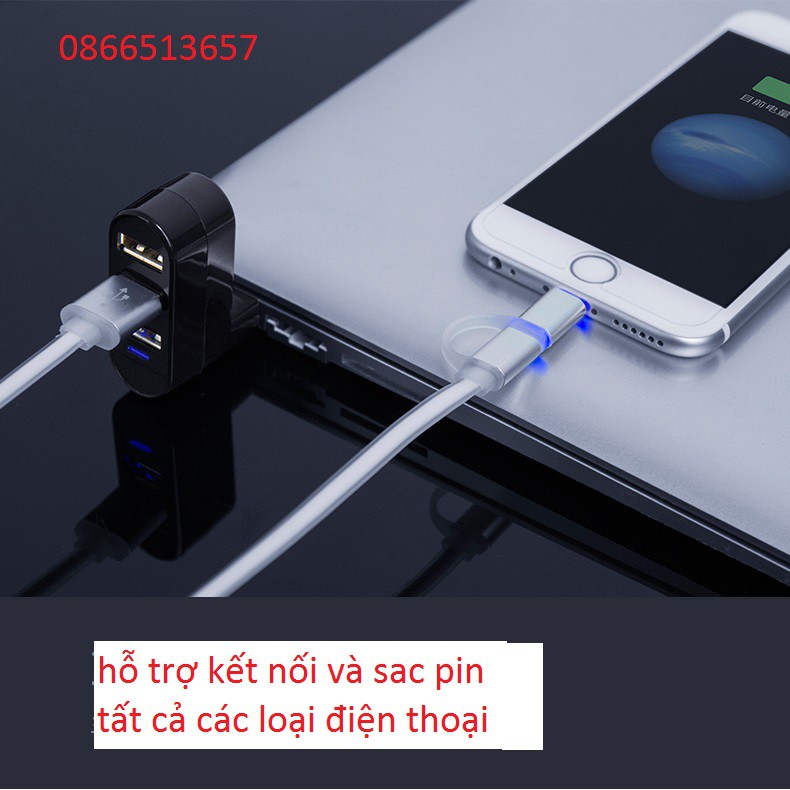 Hub chia USB thành 3 cổng Superspeed tốc độ cao mini