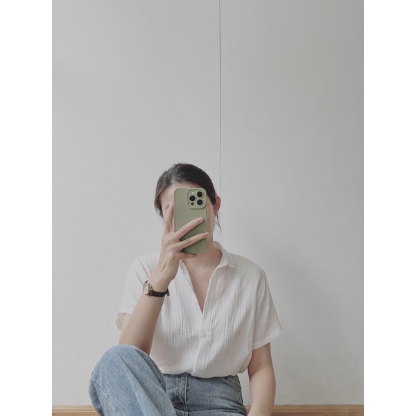 HERS - Sơmi muslin tay ngắn