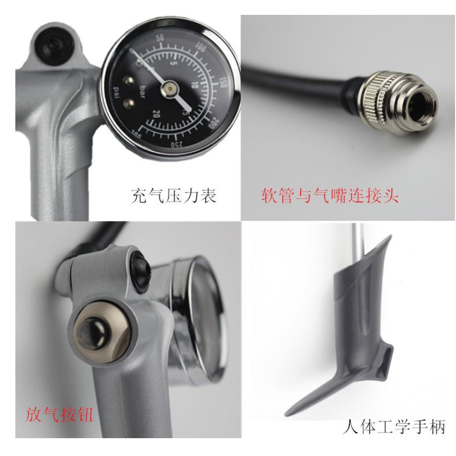 Bơm phuộc hơi Giyo GS-02 300psi