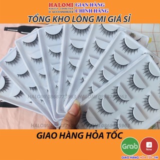 Lông mi giả 3D 5 cặp cao cấp chính hãng HALOMI giá sỉ