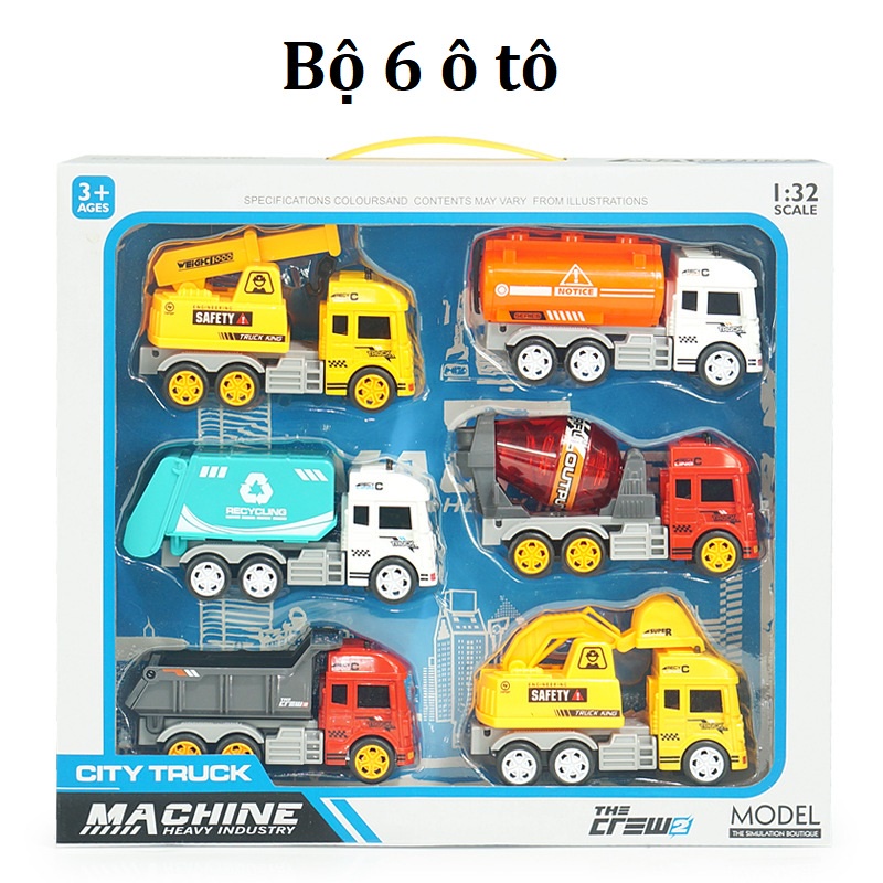 Combo đồ chơi 9 xe ô tô mô hình đủ loại cho trẻ em đóng hộp đẹp thích hợp làm quà tặng cho bé