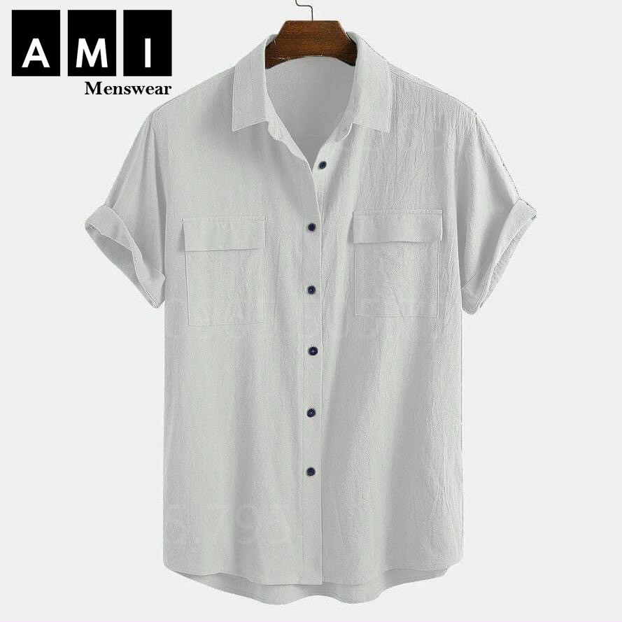 [New] Áo Đũi Nam Túi Hộp, Áo sơ mi đũi ngắn tay cổ bẻ thoáng mát, form dáng trẻ trung khỏe khoắn SMD01 | BigBuy360 - bigbuy360.vn