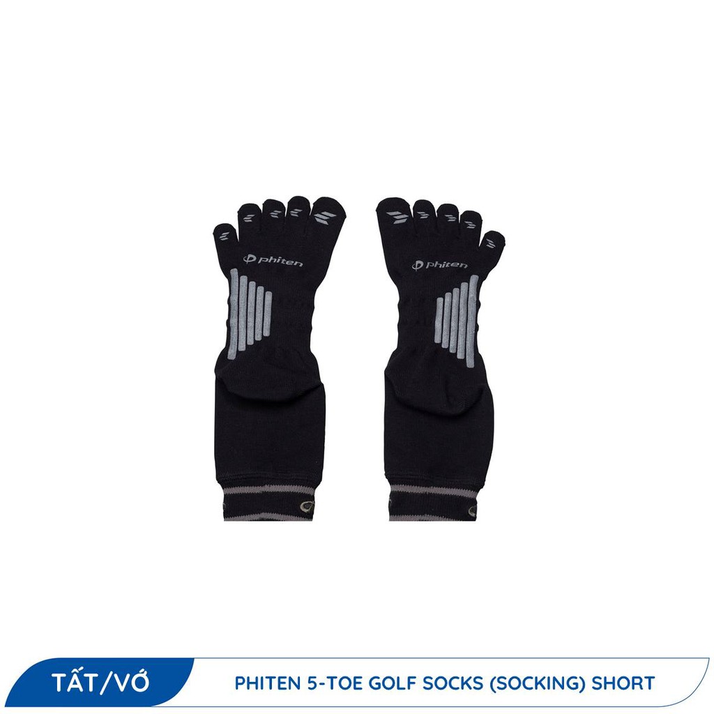 Tất golf xỏ ngón Phiten cổ ngắn