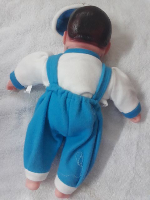 Búp bê sơ sinh bé trai biết cười mình bông mềm dài 42 cm nặng 400 g