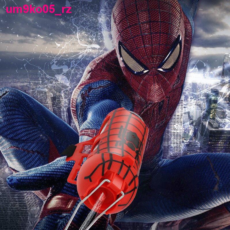 đồ sơ sinhSpiderman launcher công nghệ đen spinner đồ chơi xịt găng tay mạng nhện bằng cổ