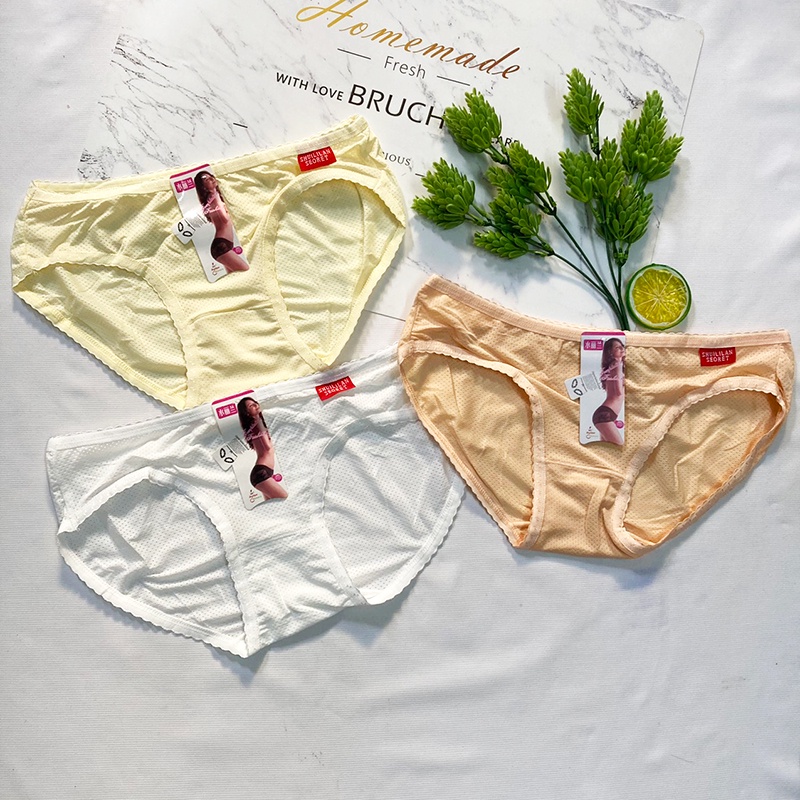Quần lót nữ freesize từ 40-45kg thun cotton mềm mát - QL8652