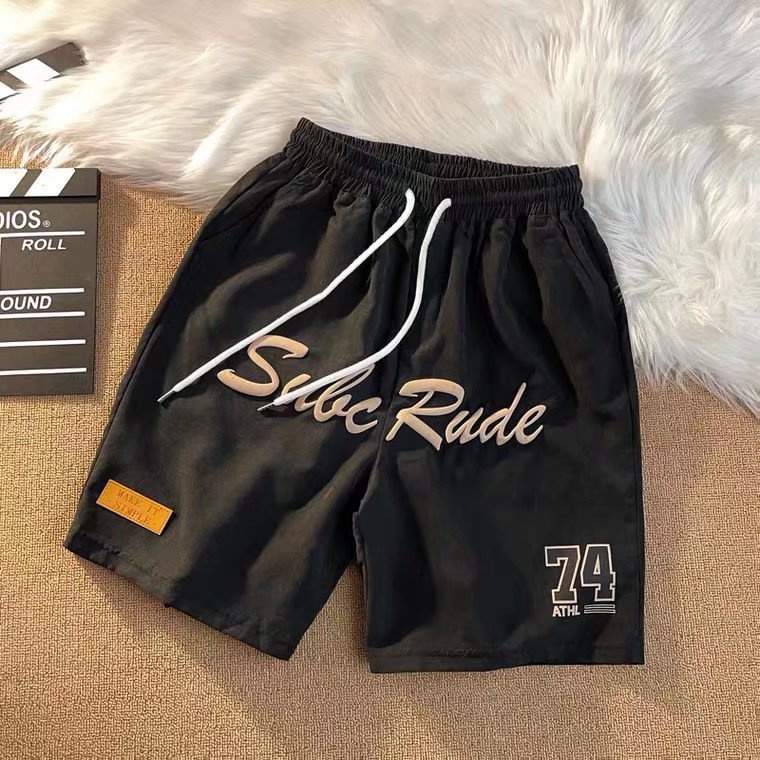 Quần Short Thể Thao Dáng Rộng Phong Cách Hip Hop 2 Màu Size M-3XL Thời Trang Cá Tính Cho Nam