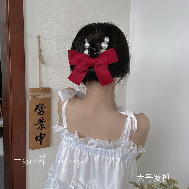 💖Lễ tạ ơn 💖 Kẹp Tóc Hình Nơ Lớn Thiết Kế Mới Thời Trang Cho Nữ