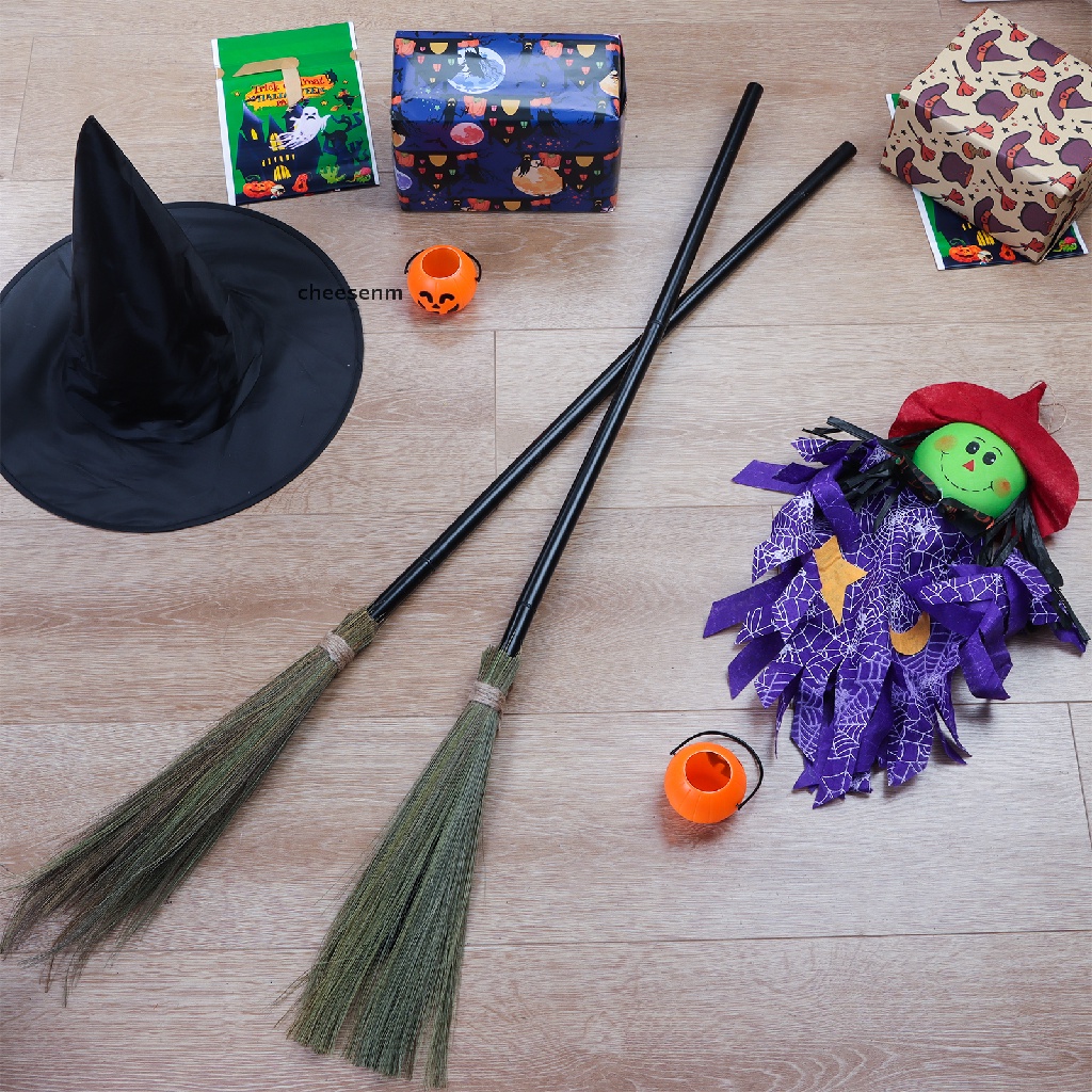 Chổi Phù Thủy Bằng Nhựa Dùng Hóa Trang Halloween
