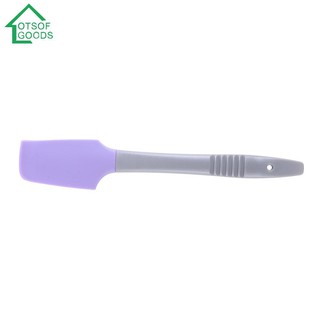 LOTSOFGOODS Silicone Spatula Butter Cake Cream Scraper Blade Batter Brush Baking
