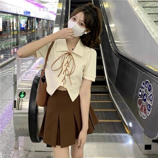 áo sơ mi kiểu hàn quốc nút buộc dây