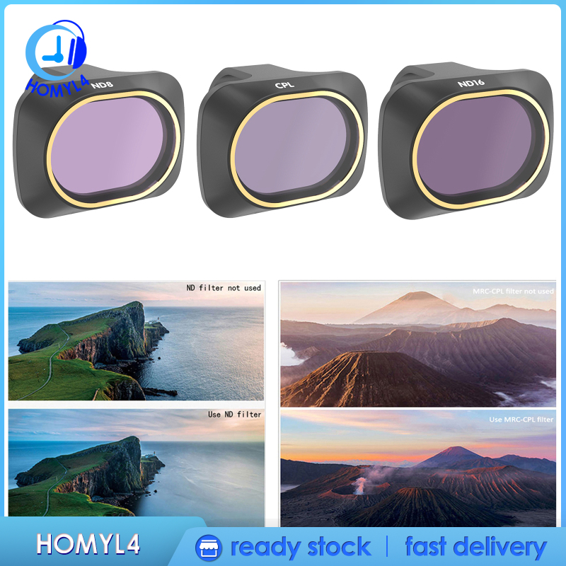 [CAMILA]CPL ND8 Lens Filter Set Fit for DJI Mavic Mini Drone Camera Accessories 3Pcs